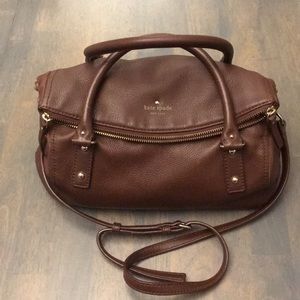 Kate Spade brown leather satchel